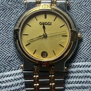 Gucci Two-Tone Gold and Silver Timepiece